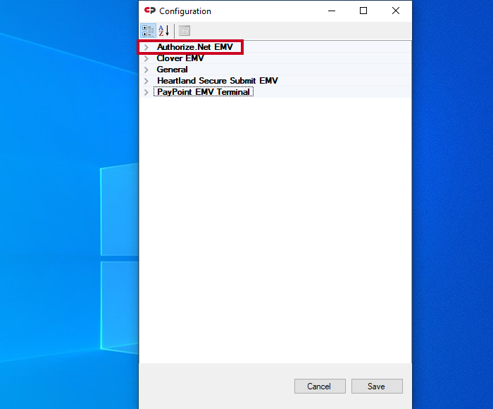 CivicPlus Pay Tray App, Integration Configurations, authorize.NET panel expand
