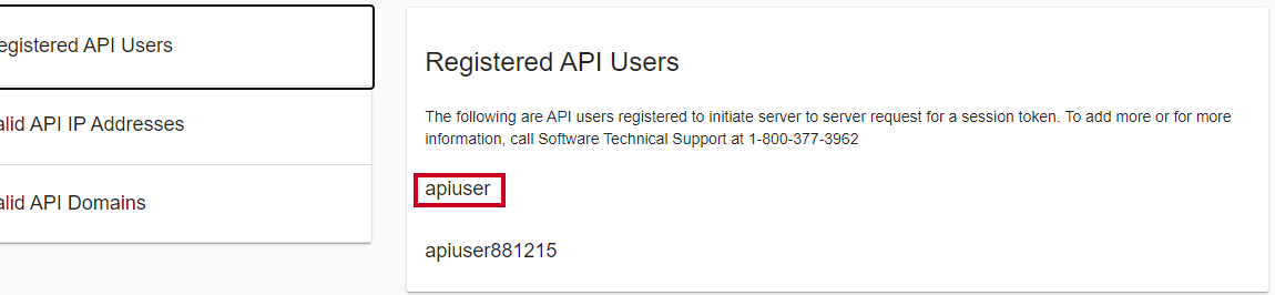copy API user name