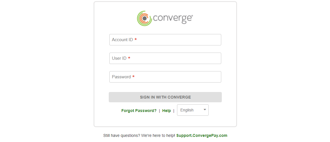 Converge sign in