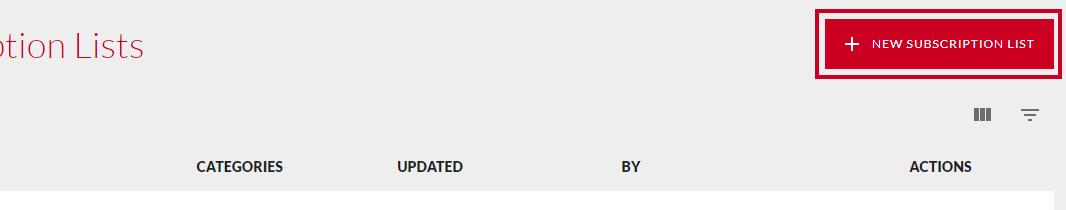 New subscription list button.
