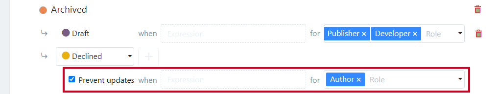 Prevent updates checkbox.