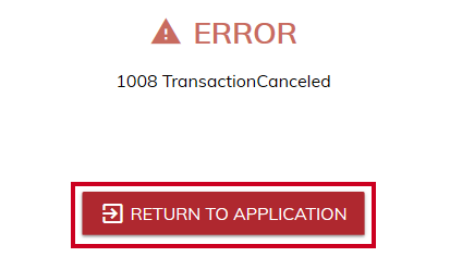 Transaction error.