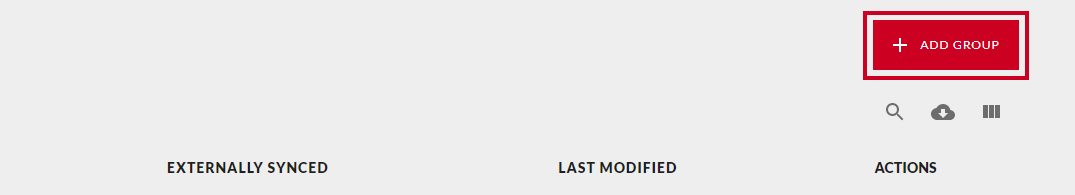 Add group button.
