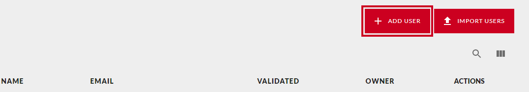 Add user button.
