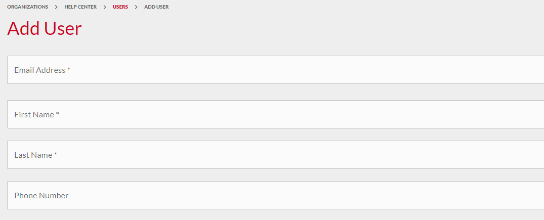 User fields.