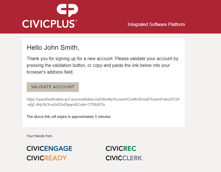 validate email