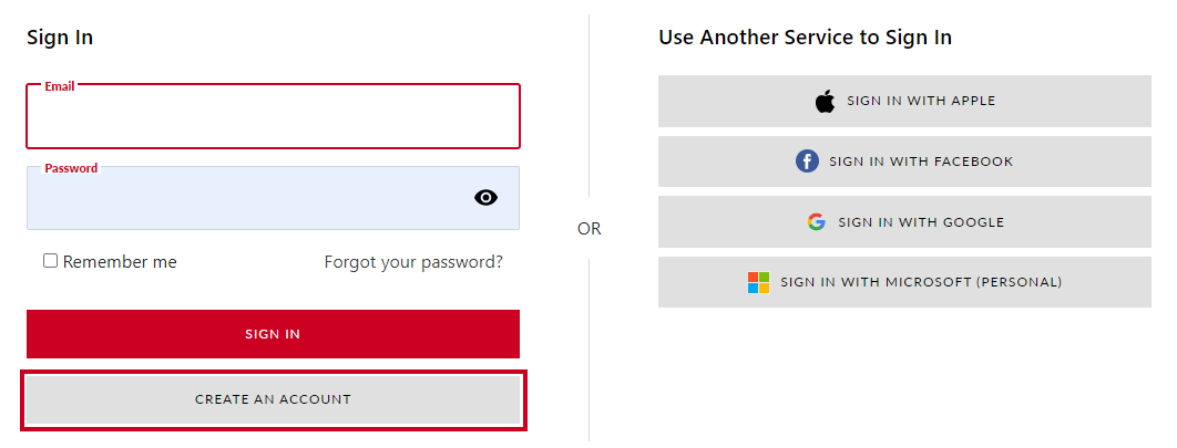create account