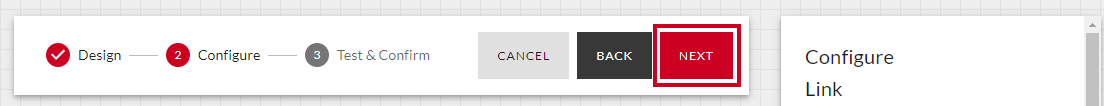Next step button.