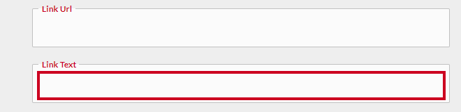 Link text field in integration hub.