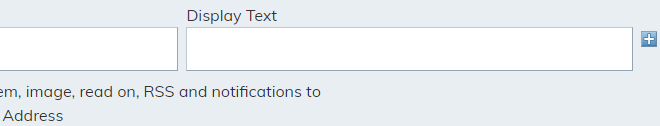 Display text field in alert center.