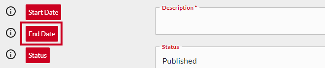End date field in integration hub.