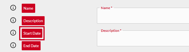 Start date field in integration hub.