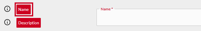 Name field in integration hub.