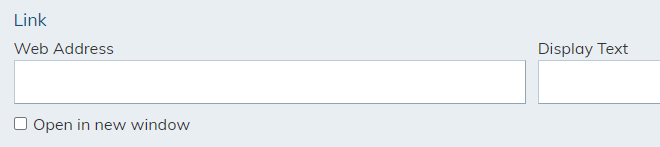 Web address field in news flash.