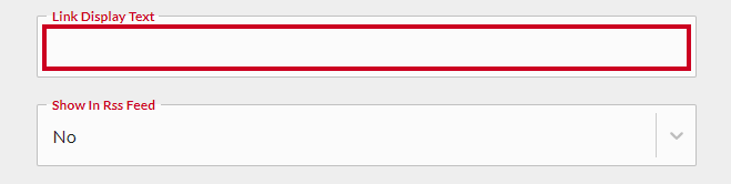 Link display text in integration hub.